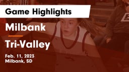 Milbank  vs Tri-Valley  Game Highlights - Feb. 11, 2023