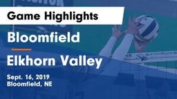 Bloomfield  vs Elkhorn Valley  Game Highlights - Sept. 16, 2019