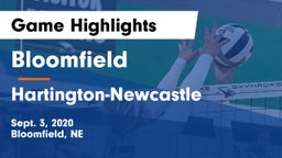 Bloomfield  vs Hartington-Newcastle  Game Highlights - Sept. 3, 2020