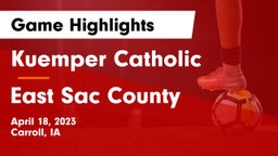Kuemper Catholic  vs East Sac County  Game Highlights - April 18, 2023