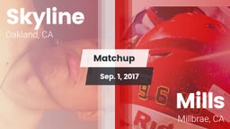 Matchup: Skyline vs. Mills  2017