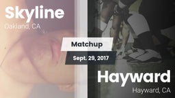 Matchup: Skyline vs. Hayward  2017