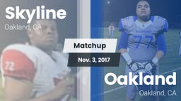 Matchup: Skyline vs. Oakland  2017
