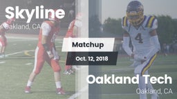 Matchup: Skyline vs. Oakland Tech  2018
