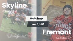 Matchup: Skyline vs. Fremont  2019