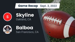 Recap: Skyline  vs. Balboa  2022