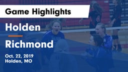Holden  vs Richmond  Game Highlights - Oct. 22, 2019