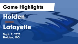 Holden  vs Lafayette  Game Highlights - Sept. 9, 2023