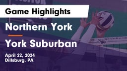 Northern York  vs York Suburban  Game Highlights - April 22, 2024