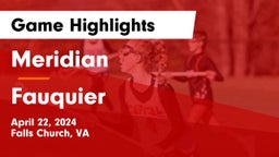 Meridian  vs Fauquier  Game Highlights - April 22, 2024