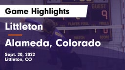 Littleton  vs Alameda, Colorado Game Highlights - Sept. 20, 2022