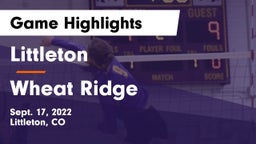 Littleton  vs Wheat Ridge  Game Highlights - Sept. 17, 2022