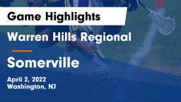 Warren Hills Regional  vs Somerville  Game Highlights - April 2, 2022