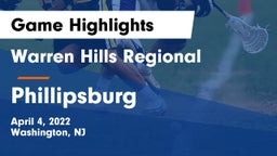 Warren Hills Regional  vs Phillipsburg  Game Highlights - April 4, 2022