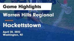 Warren Hills Regional  vs Hackettstown  Game Highlights - April 28, 2022
