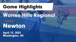 Warren Hills Regional  vs Newton  Game Highlights - April 13, 2023