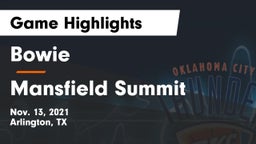 Bowie  vs Mansfield Summit  Game Highlights - Nov. 13, 2021
