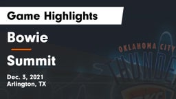 Bowie  vs Summit Game Highlights - Dec. 3, 2021