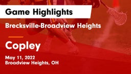 Brecksville-Broadview Heights  vs Copley  Game Highlights - May 11, 2022