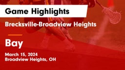 Brecksville-Broadview Heights  vs Bay  Game Highlights - March 15, 2024