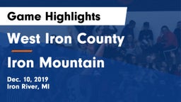 West Iron County  vs Iron Mountain  Game Highlights - Dec. 10, 2019