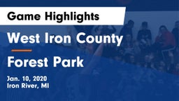 West Iron County  vs Forest Park  Game Highlights - Jan. 10, 2020