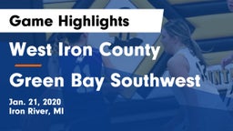 West Iron County  vs Green Bay Southwest  Game Highlights - Jan. 21, 2020
