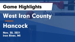 West Iron County  vs Hancock  Game Highlights - Nov. 30, 2021