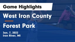 West Iron County  vs Forest Park  Game Highlights - Jan. 7, 2022