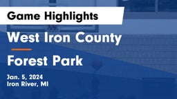 West Iron County  vs Forest Park  Game Highlights - Jan. 5, 2024