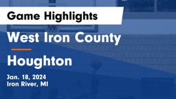 West Iron County  vs Houghton  Game Highlights - Jan. 18, 2024