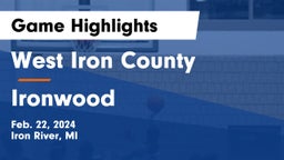 West Iron County  vs Ironwood  Game Highlights - Feb. 22, 2024
