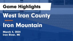West Iron County  vs Iron Mountain  Game Highlights - March 4, 2024