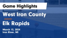 West Iron County  vs Elk Rapids  Game Highlights - March 13, 2024