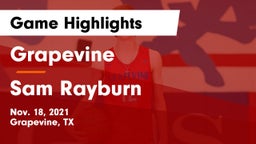 Grapevine  vs Sam Rayburn  Game Highlights - Nov. 18, 2021