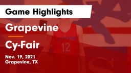 Grapevine  vs Cy-Fair  Game Highlights - Nov. 19, 2021