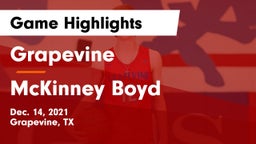 Grapevine  vs McKinney Boyd  Game Highlights - Dec. 14, 2021