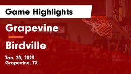 Grapevine  vs Birdville  Game Highlights - Jan. 20, 2023