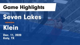 Seven Lakes  vs Klein  Game Highlights - Dec. 11, 2020