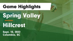 Spring Valley  vs Hillcrest  Game Highlights - Sept. 10, 2022