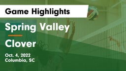 Spring Valley  vs Clover  Game Highlights - Oct. 4, 2022