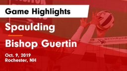 Spaulding  vs Bishop Guertin  Game Highlights - Oct. 9, 2019