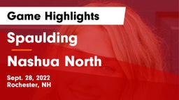 Spaulding  vs Nashua North  Game Highlights - Sept. 28, 2022