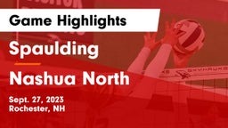 Spaulding  vs Nashua North  Game Highlights - Sept. 27, 2023