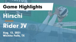 Hirschi  vs Rider JV Game Highlights - Aug. 13, 2021