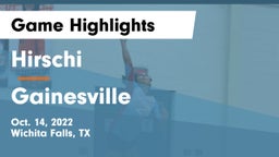 Hirschi  vs Gainesville  Game Highlights - Oct. 14, 2022