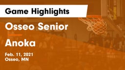 Osseo Senior  vs Anoka  Game Highlights - Feb. 11, 2021