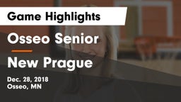 Osseo Senior  vs New Prague  Game Highlights - Dec. 28, 2018