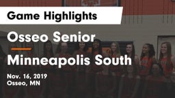 Osseo Senior  vs Minneapolis South  Game Highlights - Nov. 16, 2019