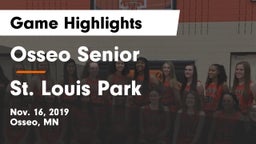 Osseo Senior  vs St. Louis Park  Game Highlights - Nov. 16, 2019